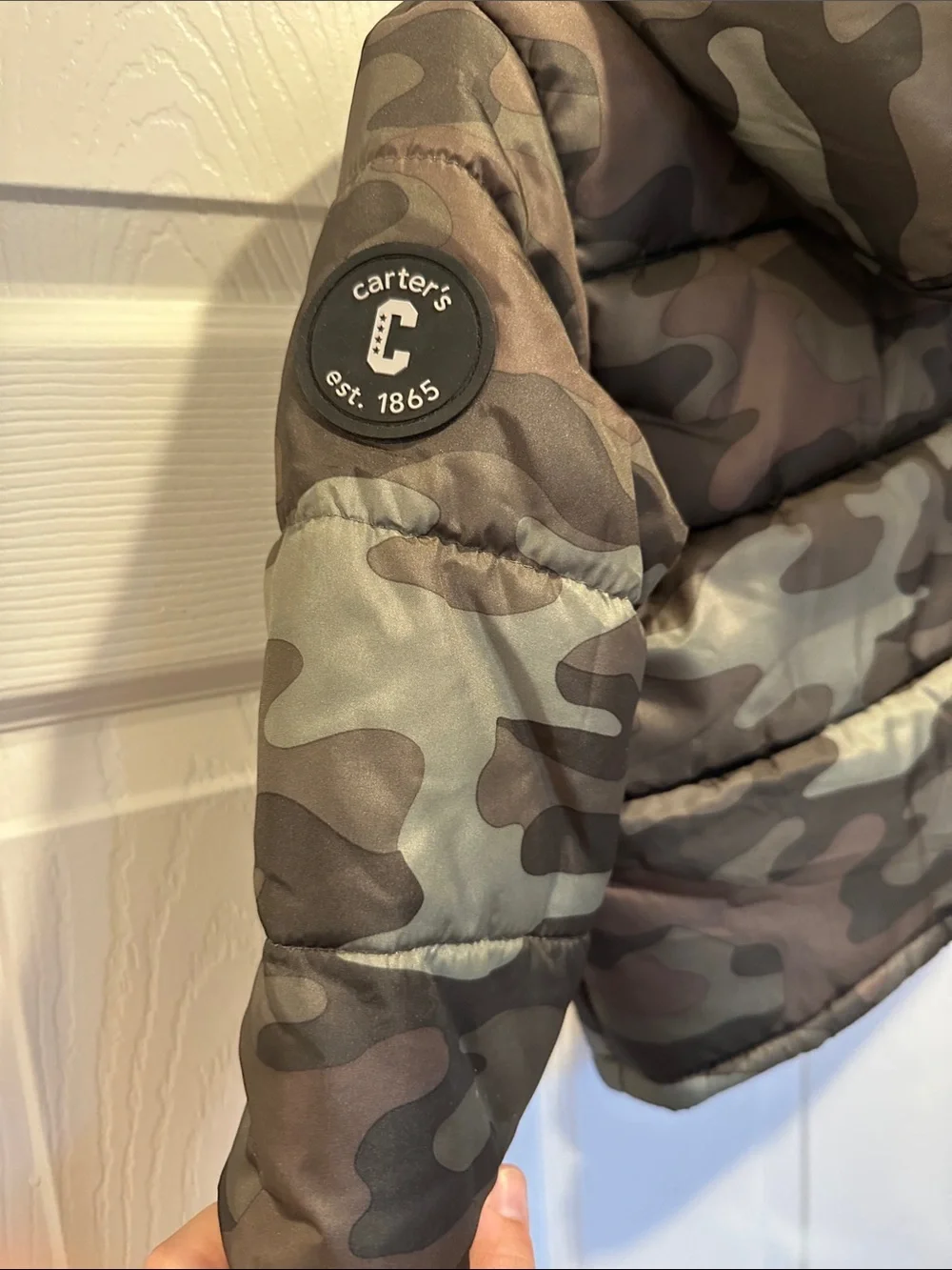 Carters camouflage puffer